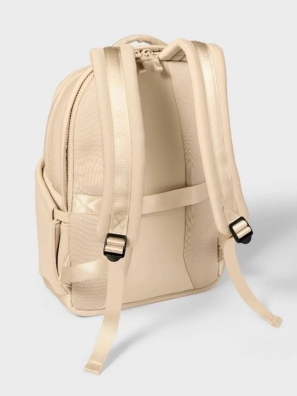 All in Motion 14L Faux Neoprene Backpack - Tan: Water-Resistant Knit - NWT